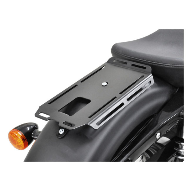 ZIEGER, XL SPORTSTER LUGGAGE RACK. BLACK MANUFACTURED FROM 4MM THICK B 593532