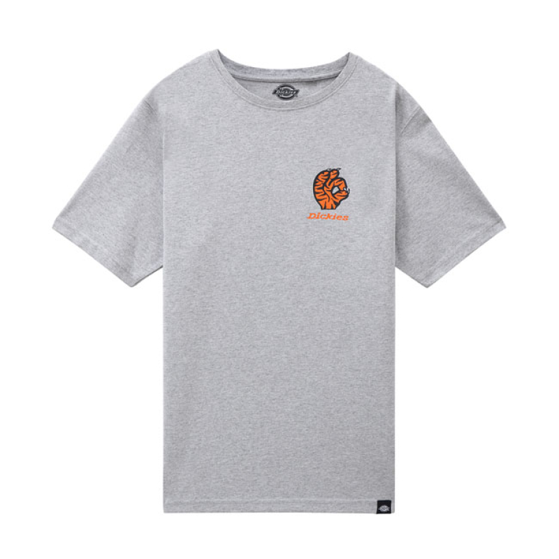 DICKIES SCHRIEVER TIGER T-SHIRT GREY MELANGE 595682