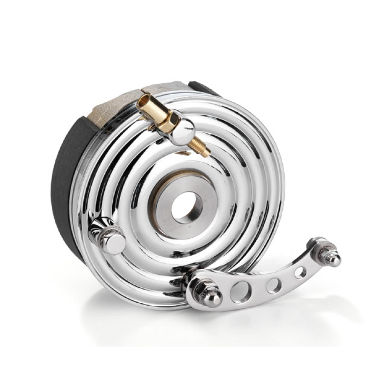 K-TECH, FLOATING MINI DRUM BRAKE SHOE PLATES. CHROMEREPLACEMENT SHOE 597534