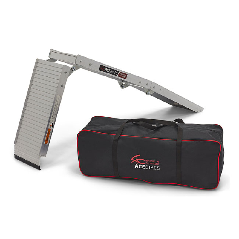 ACEBIKES, FOLDABLE RAMP COMPACT MAX LOAD CAPACITY 300KG. CLEAR ANODIZE 598131