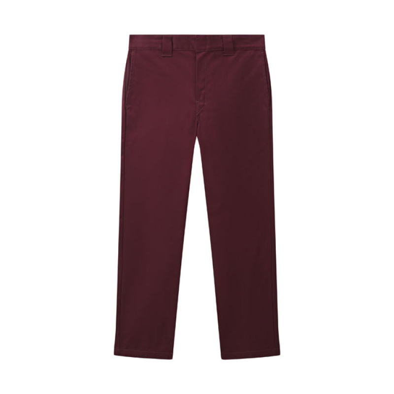 DICKIES SLIM STRAIGHT 873 WORK PANTS MAROON 598981