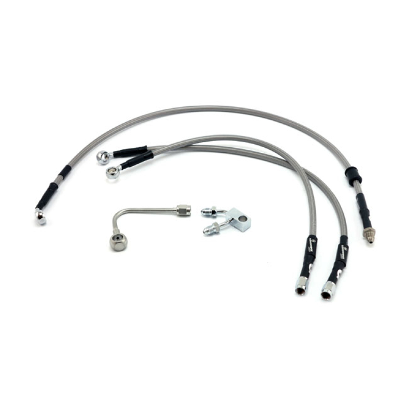 GOODRIDGE BRAKE LINE FRONT, STAINLESS CLEAR COATED STAINLESS CLEARCOAT 599152