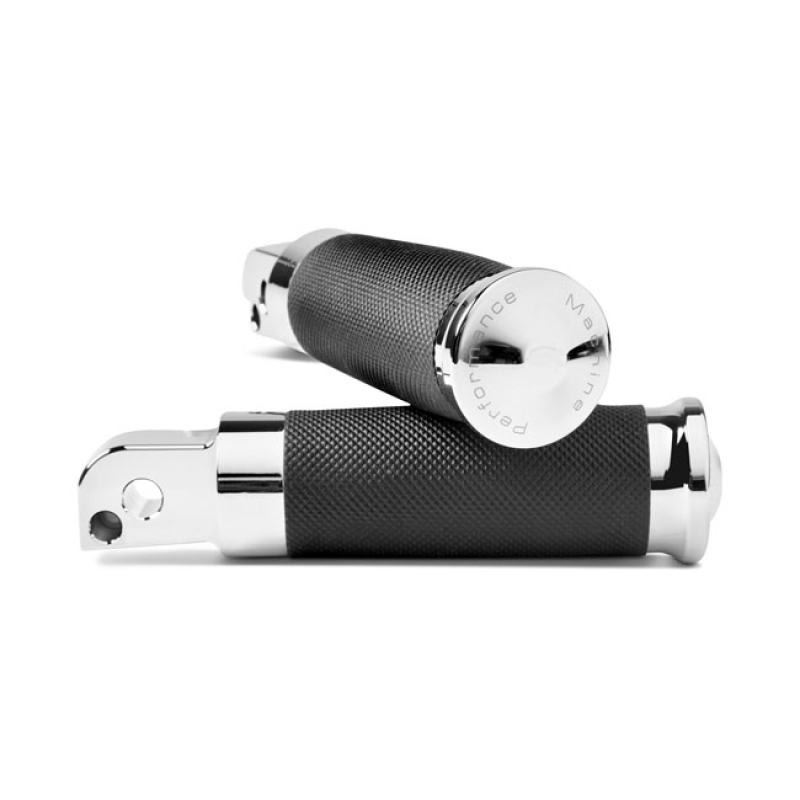 PERFORMANCE MACHINE, CONTOUR PASSENGER FOOTPEGS. CHROME CHROME. BILLET 599210