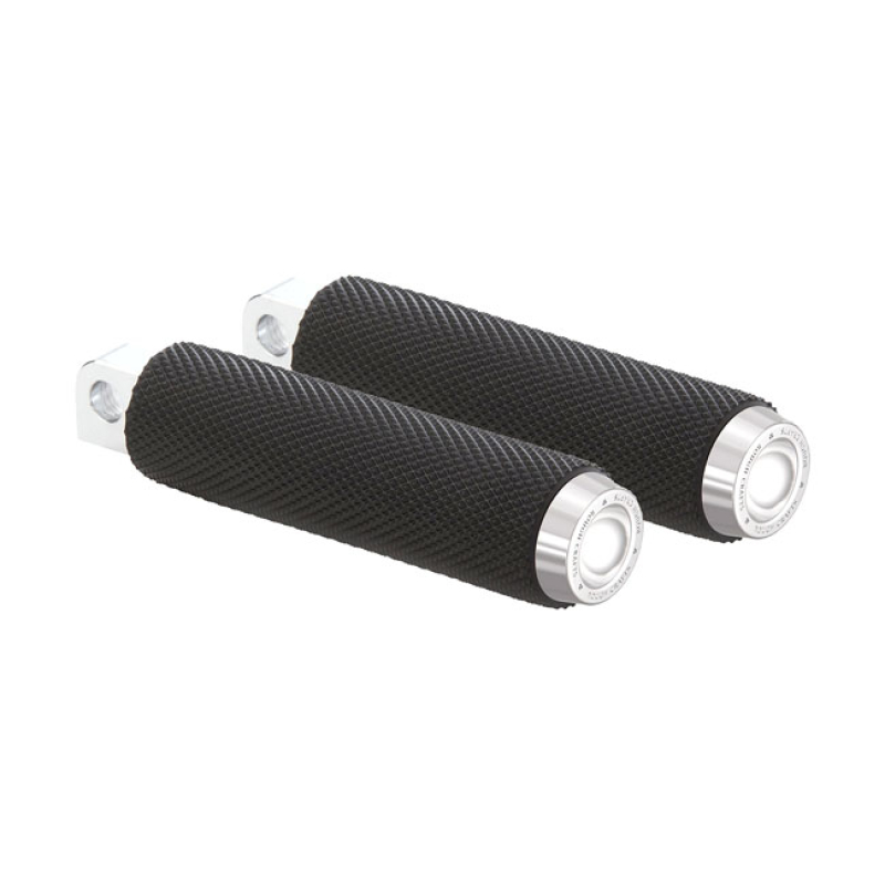 ROUGH CRAFTS, RIDER FOOT PEGS. CHROME RUBBER DESIGN FEATURES CLEAN STY 599465