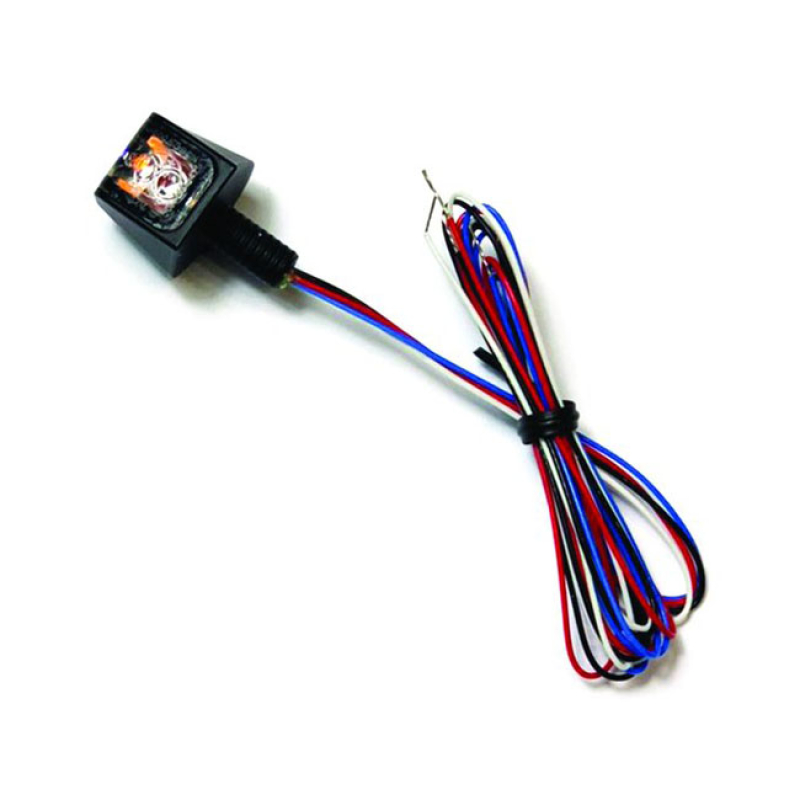 ROUGH CRAFTS, X ION LED 3-1 TAILLIGHT/TURN SIGNAL BY KOSO MATTE BLACK. 599501