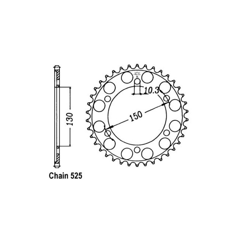 JT REAR SPROCKET 300.39 JT STEEL REAR SPROCKETS ARE MANUFACTURED USING 8080439