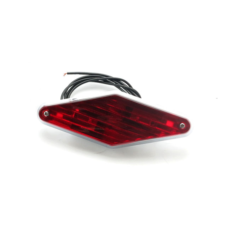 KURYAKYN DIAMOND LIGHTS CHROME, RED LENS 8081367
