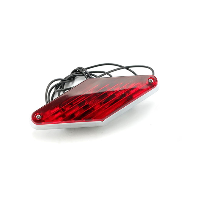 KURYAKYN DIAMOND LIGHTS CHROME, RED LENS 8082451