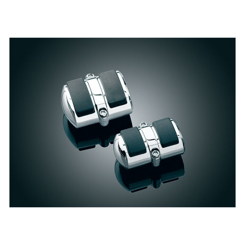 KURYAKYN, SHIFT & BRAKE PEDAL PAD COVER CHROME A SLICK LITTLE CHROME & 8082618