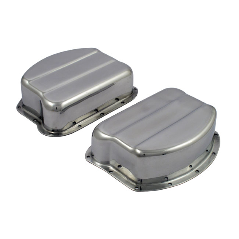 PAUGHCO, ROCKER COVERS. OEM STYLE ALUMINUM. POLISHED POLISHED ALUMINUM 900226