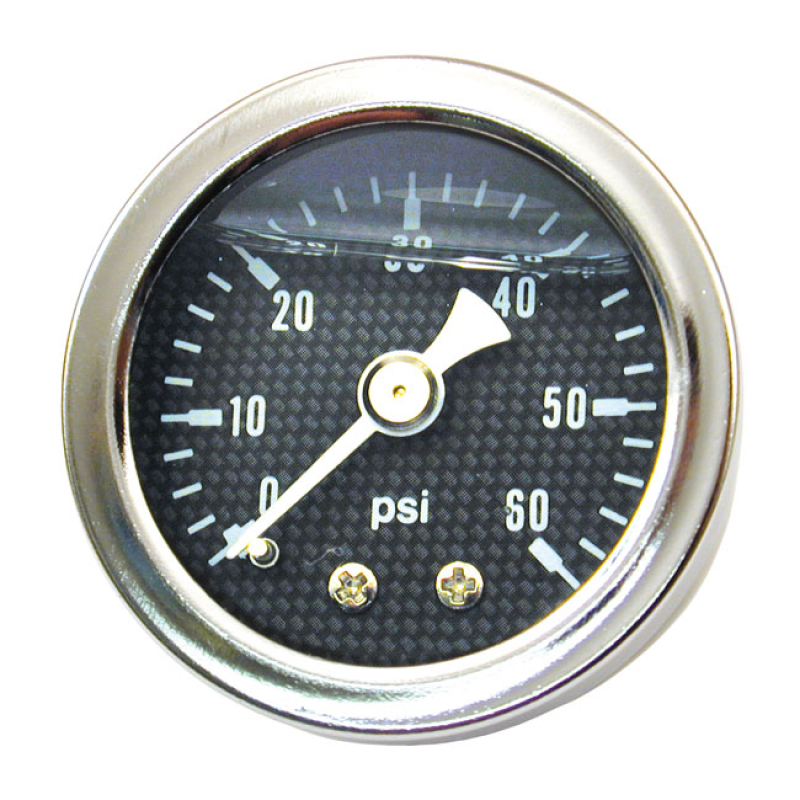 OIL PRESSURE GAUGE CARBON FACE 60 PSI 900537
