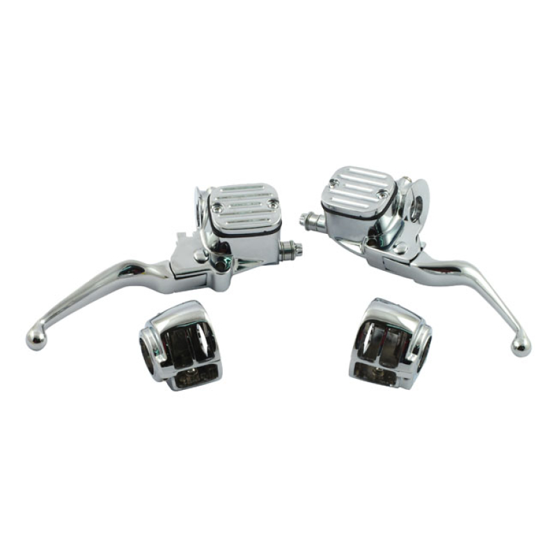 CHROME H/BAR CONTROL KIT, 9/16 INCH BORE 900554
