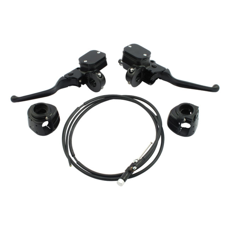 HANDLEBAR CONTROL HYDR. CLUTCH CONVERSION KIT. BLACK BLACK. INCL. BRAK 900567