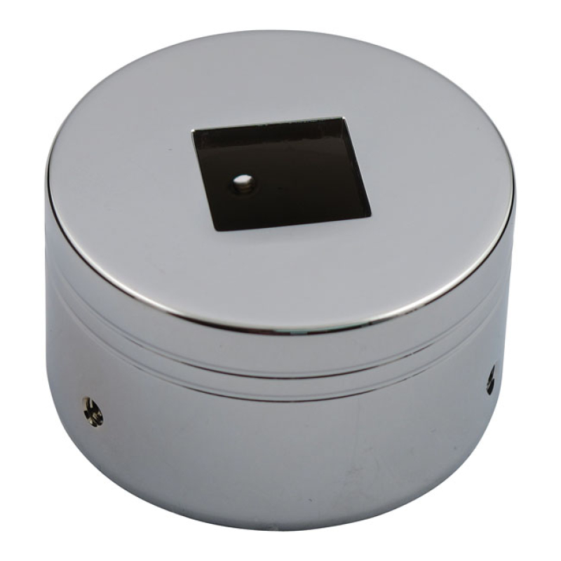 OIL GAUGE COVER. CHROME CHROME PLATED DIE-CAST MATERIAL. FITS AROUND O 900677