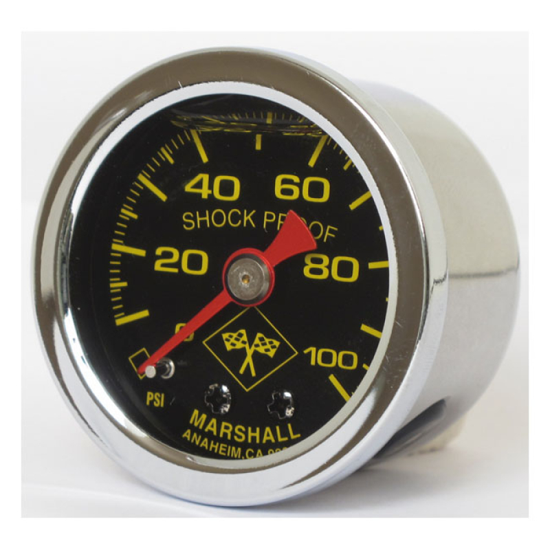 MARSHALL OIL PRESSURE GAUGE, 0-100 PSI. STAINLESS HOUSING 900842