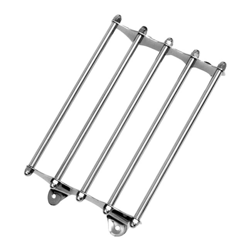 PAUGHCO, EARLY STYLE LUGGAGE RACK. CHROME CHROMED STEEL. FENDER MOUNTE 900889