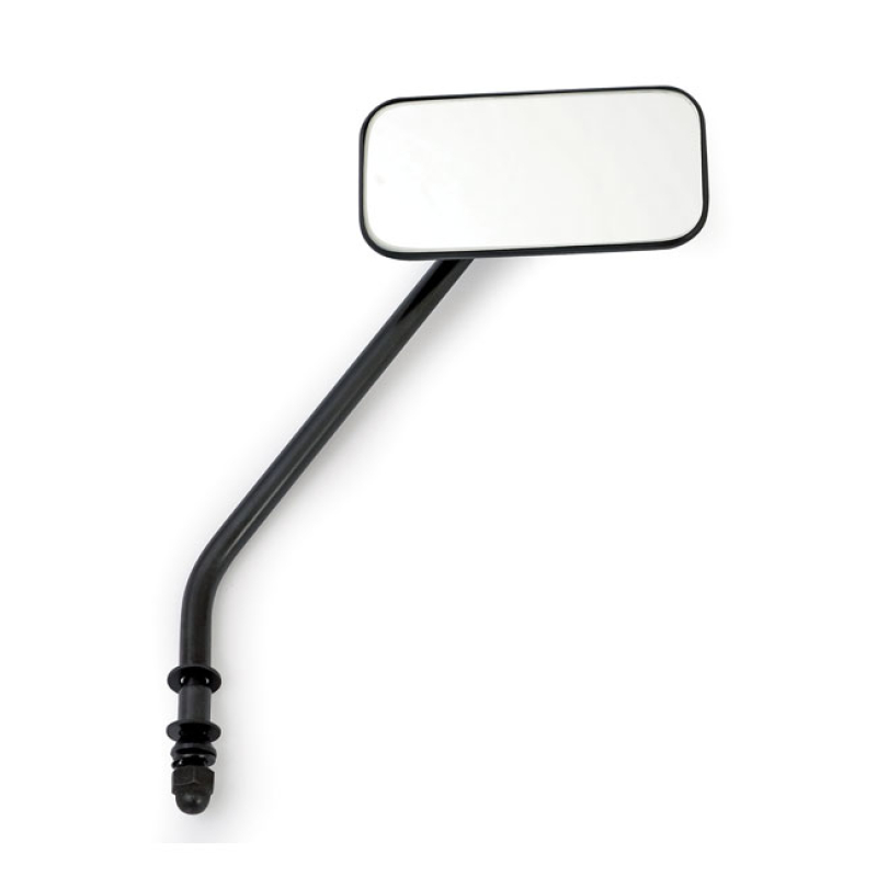 SMALL RECTANGULAR MIRROR. LONG STEM, BLACK STAMPED STEEL HEAD WITH STE 901168