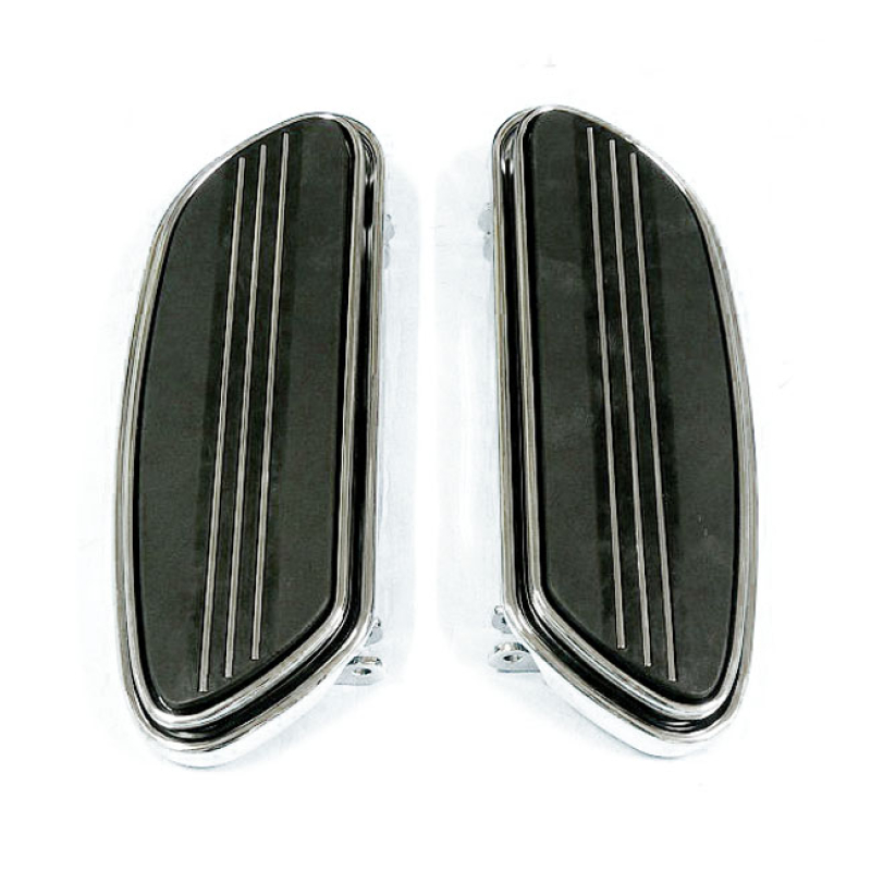RUNWAY RIDER FLOORBOARDS, STD. LENGTH. CHROME CHROME. DESIGNED AFTER T 901528