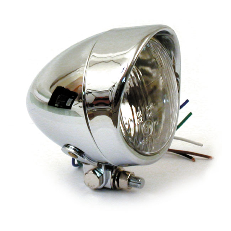 4 INCH HEADLAMP, PLAIN BULLET & VISOR 901883