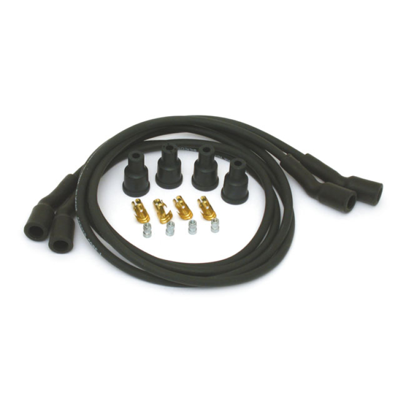 DYNATEK, 7MM SPARK PLUG WIRE SET. BLACK 902552