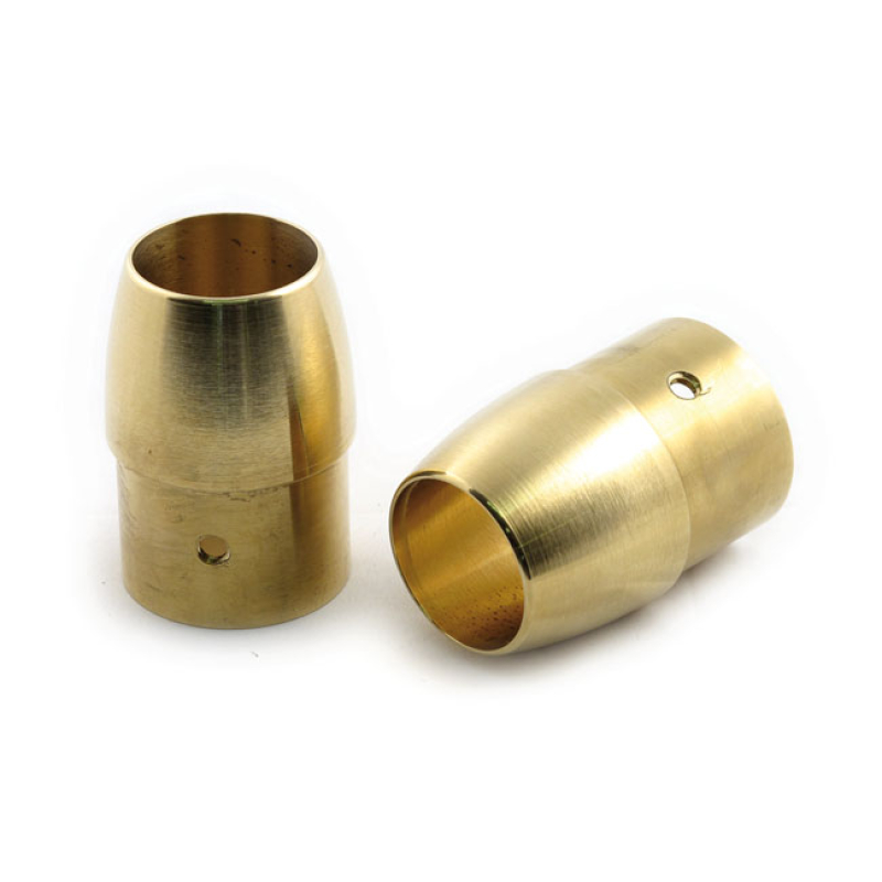 PAUGHCO, BRASS EXHAUST TIP SET. 1-3/4". TAPERED 902847