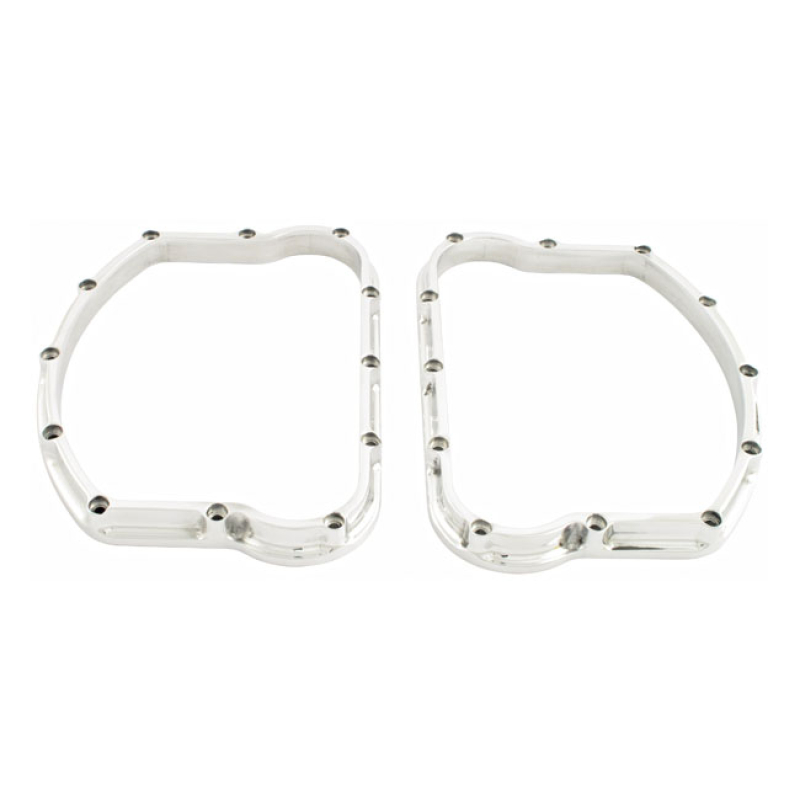 PAUGHCO, PANHEAD 'SCULPTED' D-RINGS. POLISHED POLISHED. CNC MACHINED B 902917