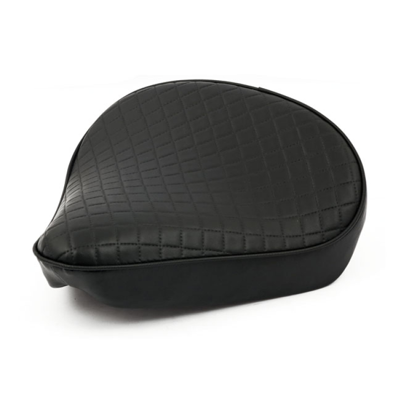 FITZZ, CUSTOM SOLO SEAT. BLACK DIAMOND. LARGE. 6CM THICK BLACK VINYL W 903262