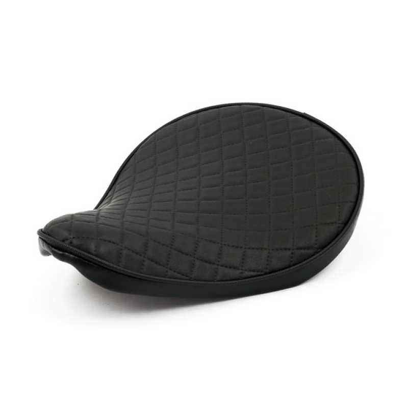 FITZZ, CUSTOM SOLO SEAT. BLACK DIAMOND. SMALL. 4CM THICK BLACK VINYL W 903267