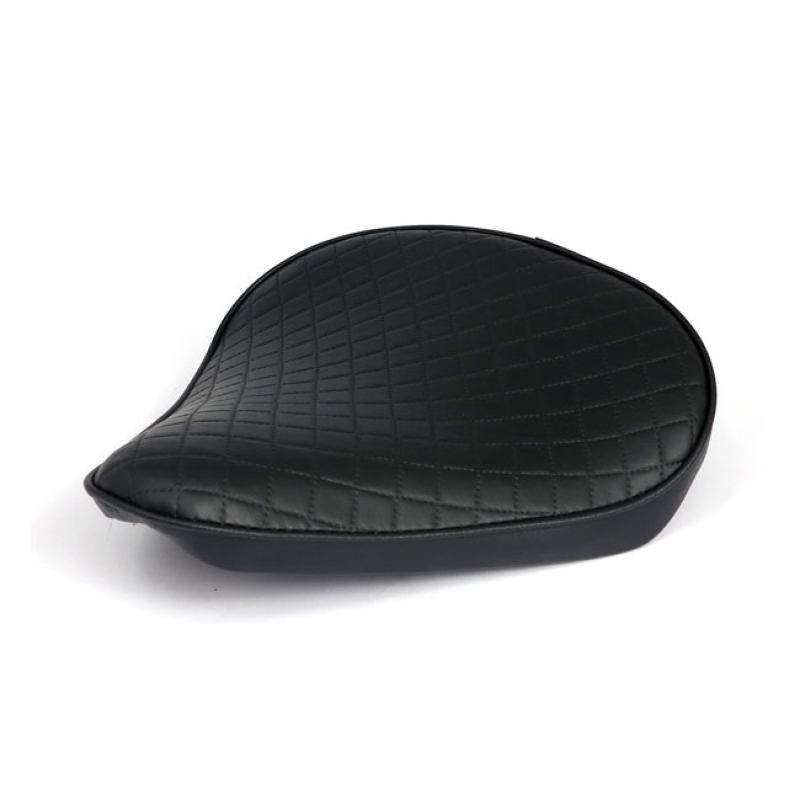 FITZZ, CUSTOM SOLO SEAT. BLACK DIAMOND. LARGE. 4CM THICK BLACK VINYL W 903272