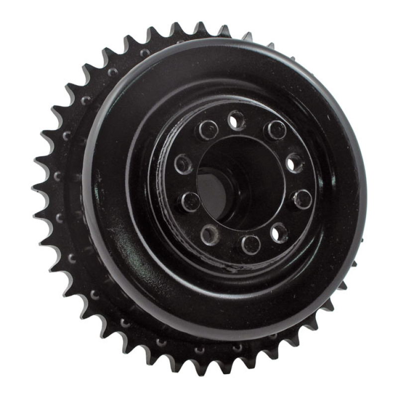 REAR BRAKE DRUM AND SPROCKET, BLACK 903816