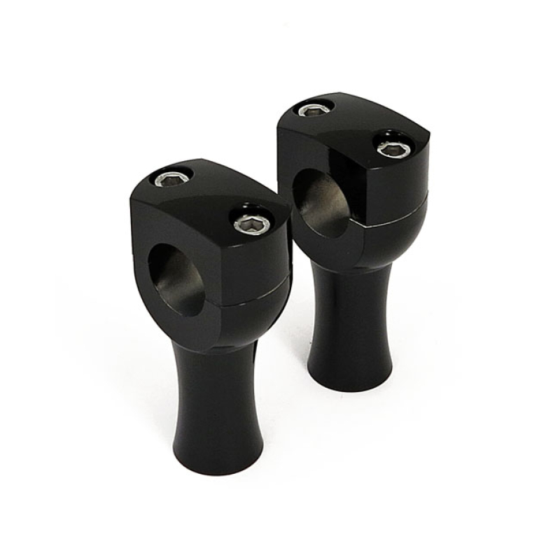 DIGHTON 3" DOMED RISERS. BLACK BLACK. ALUMINUM LIGHTWEIGHT FOR 1" HAND 904376