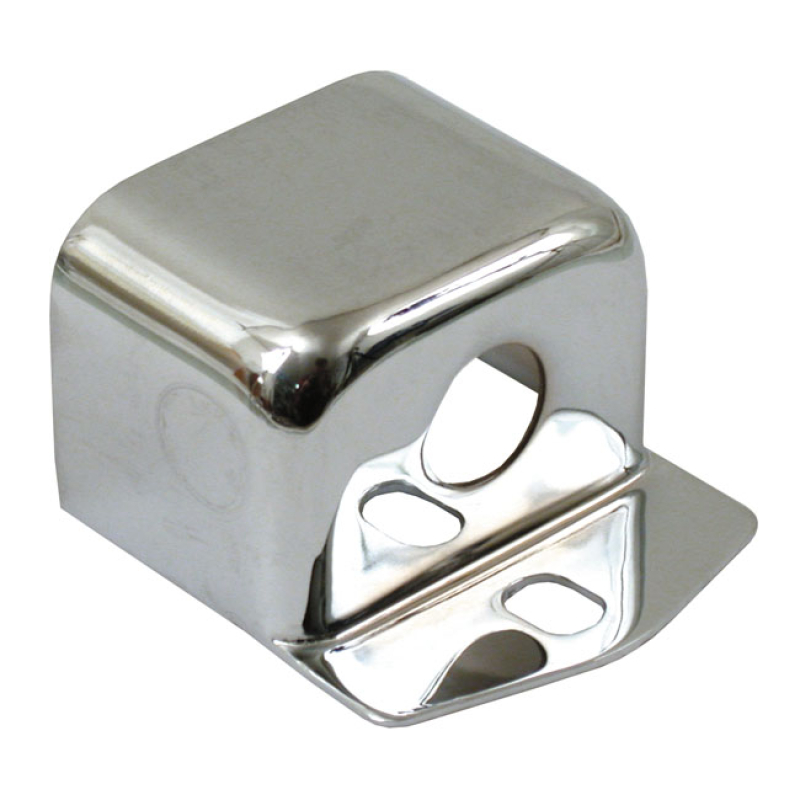 IGNITION SWITCH RELOCATION COVER CHROME PLATED STEEL. USED ON BIG TWIN 904701