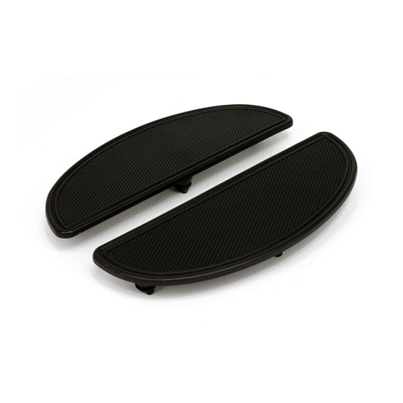 OVAL FLOORBOARD PADS. KNURLED/RIBBED. BLACK CLASSIC OVAL-SHAPED 'HALF 905238