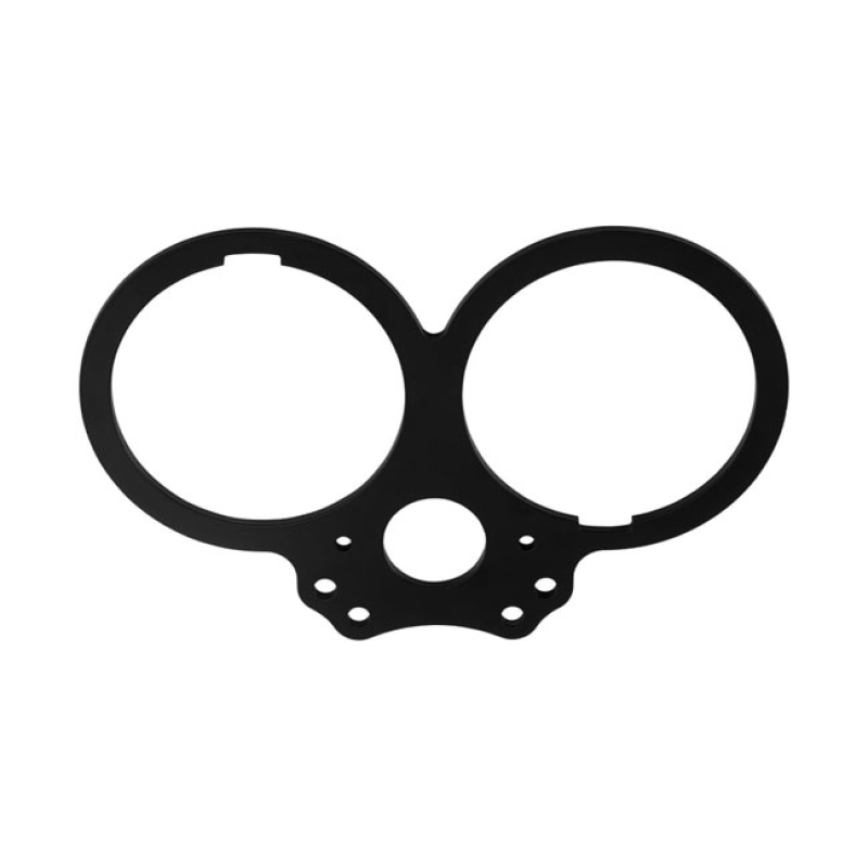 MOTONE, LAY FLAT GAUGE MOUNT. BLACK MACHINED FROM BILLET 606 T6 ALUMIN 905841