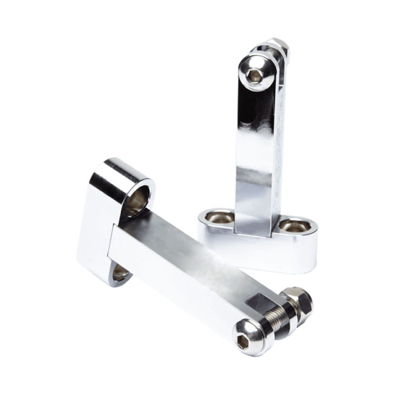 VITY'S DESIGN, PASSENGER FLOORBOARD MOUNT BRACKETS. CHROME USED TO INS 906258
