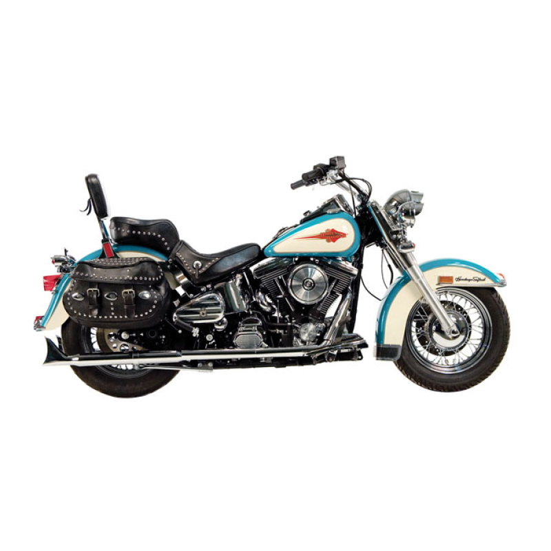 PAUGHCO, INDEPENDENT DUAL HEAD PIPES. CHROME STOCK 1-3/4" DIAMETER CRO 906448