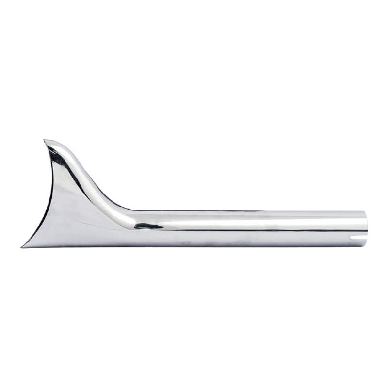 SLIP-ON FISHTAIL EXHAUST EXTENSION 18" LONG CHROME SLIP-ON FISHTAIL ST 909023