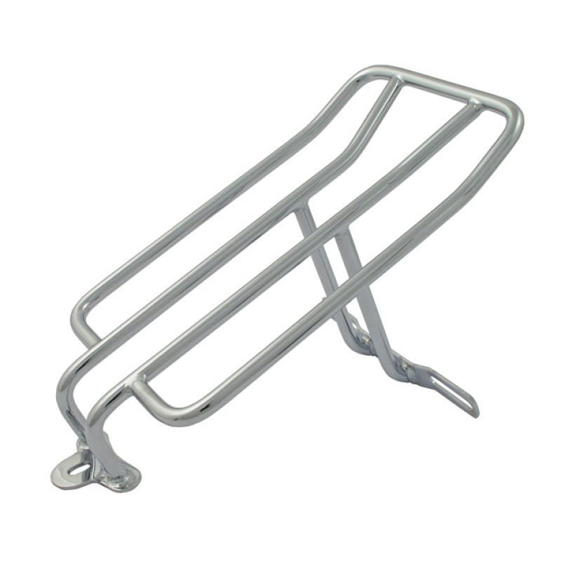 LUGGAGE RACK CHROME. MOUNTS TO MOUNTING HOLES OF LICENSE PLATE BRACKET 909581