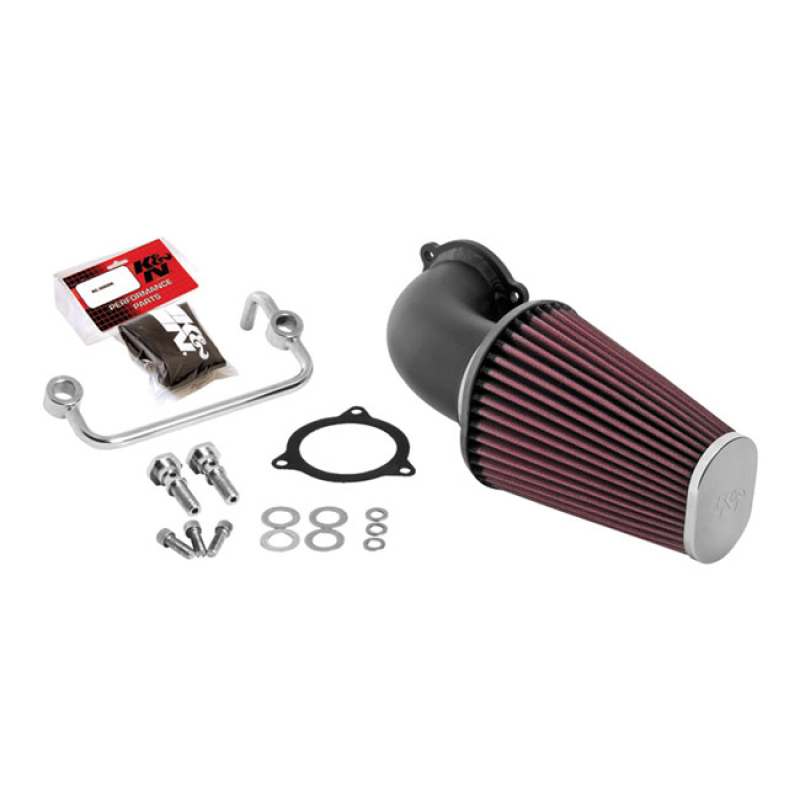 K&N, AIRCHARGER PERFORMANCE AIR CLEANER KIT. BLACK 909618