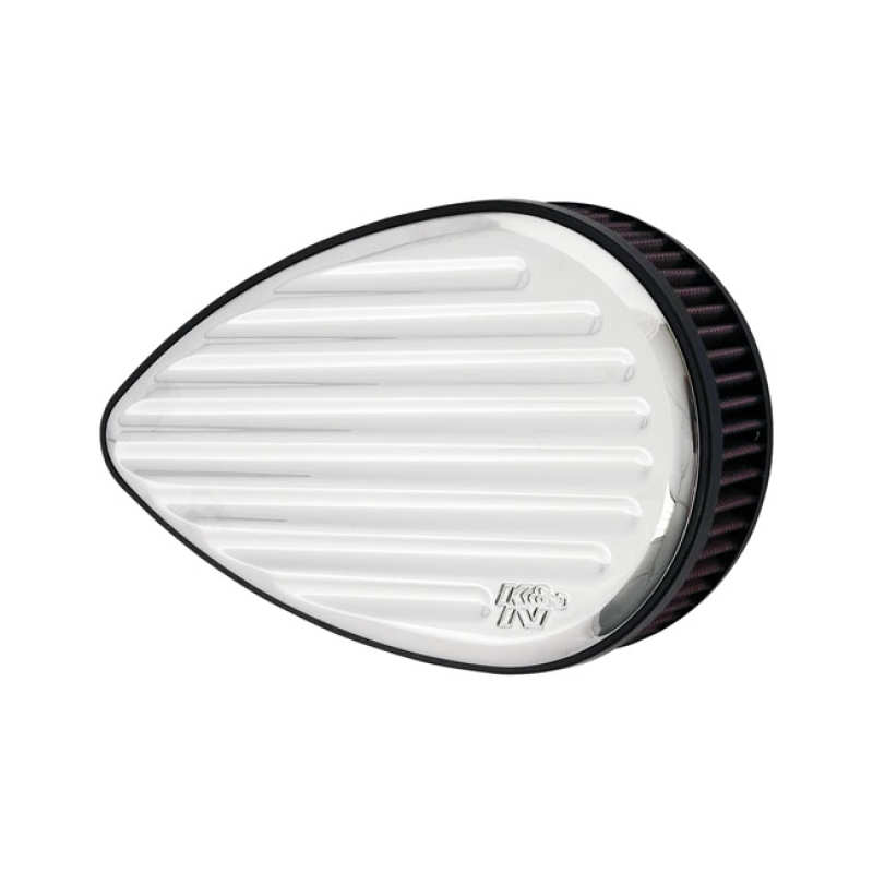 K&N STREET METAL HIGH-FLOW AIR INTAKE FLUX, CHROME 909658