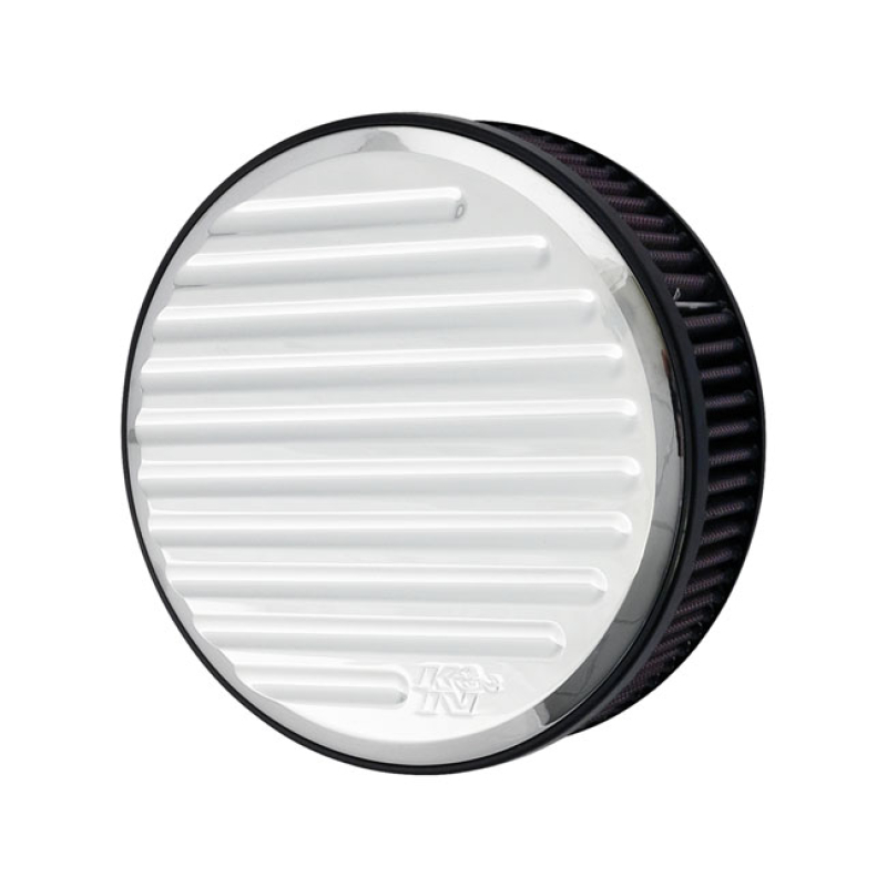 K&N STREET METAL HIGH-FLOW AIR INTAKE GRIND, CHROME 909666