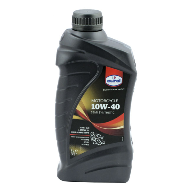 EUROL, SEMI-SYNTHETIC MOTOR OIL 10W40 SG JASO-MA, 1L 1 LITER CAN. SEMI 910062