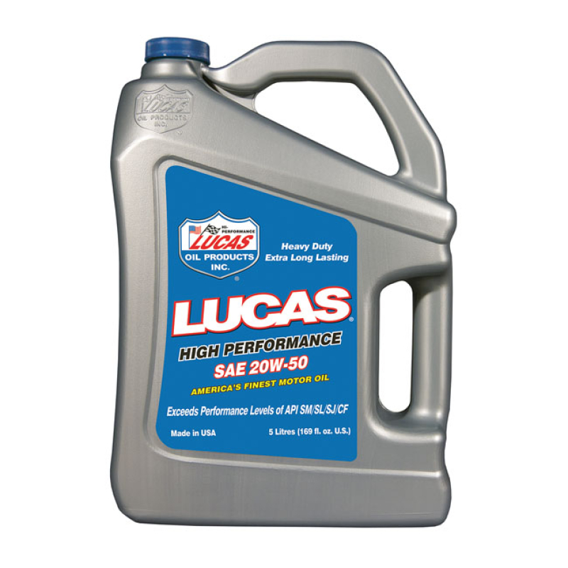 LUCAS, 20W50 SYNTHETIC MOTOR OIL. 5L 910411