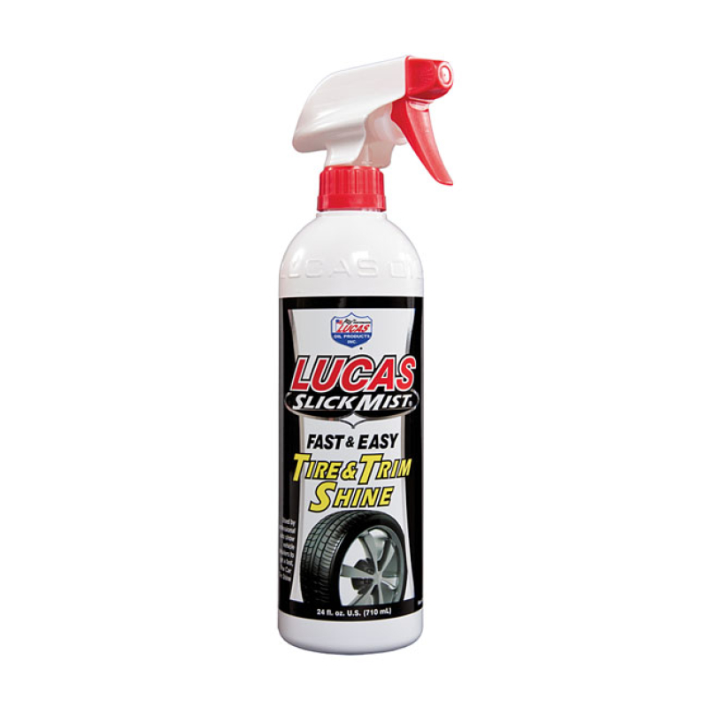 LUCAS, SLICK MIST. TIRE & TRIM SHINE 710CC HAD OPERATED SPRAY CAN. LUC 910422