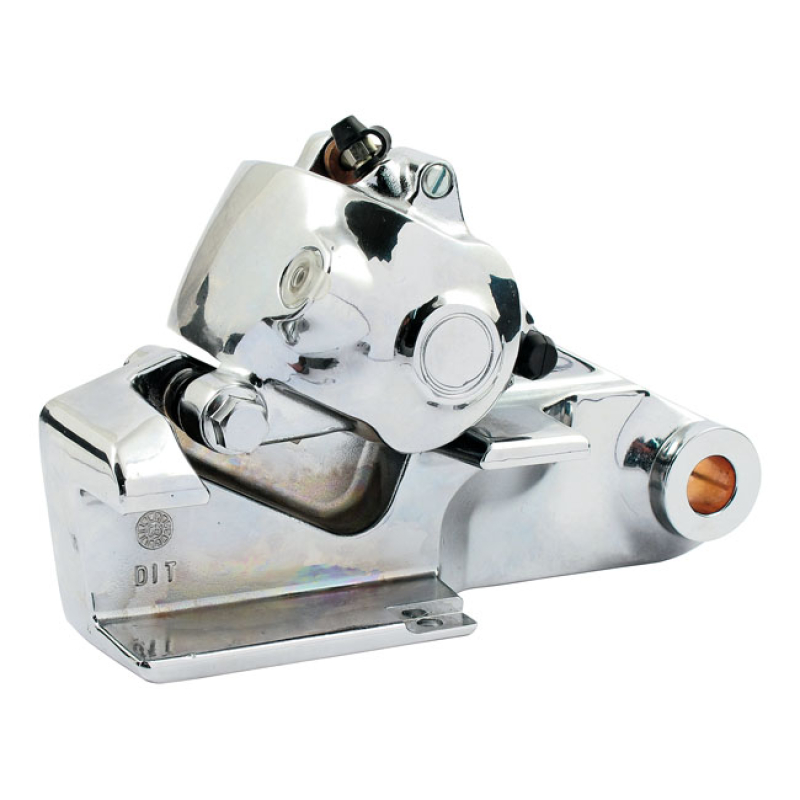 BRAKE CALIPER WITH BRACKET, REAR. CHROME OEM REPLACEMENT REFERENCE 409 910871