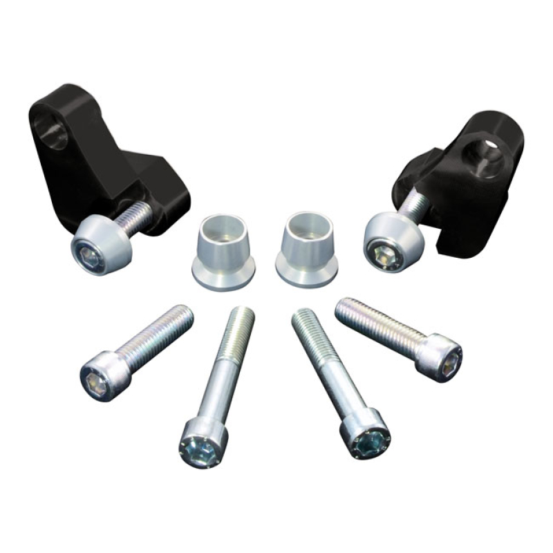 FREE SPIRITS, SPORTSTER TAIL RISER KIT BLACK ANODIZED ALUMINUM. THE TA 911337