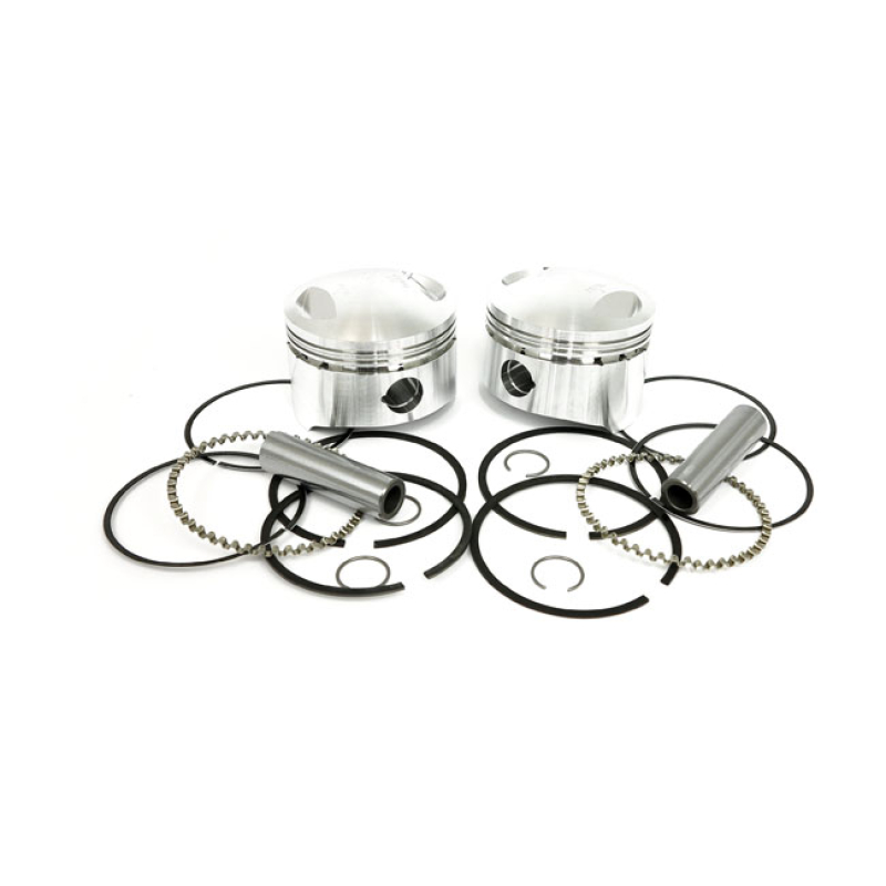 WISECO, 1340CC SHOVEL LOW COMPRESSION PISTON KIT. STD FORGED LOW COMPR 912600