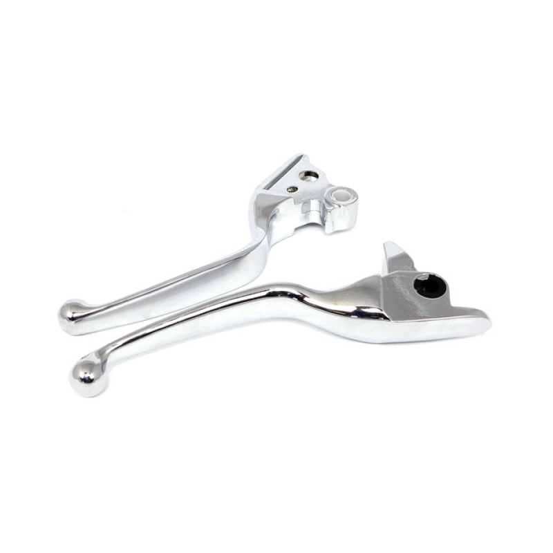HANDLEBAR LEVER KIT, WIDE BLADE STANDARD WIDE BLADE, CHROME, FOR MECHA 913536