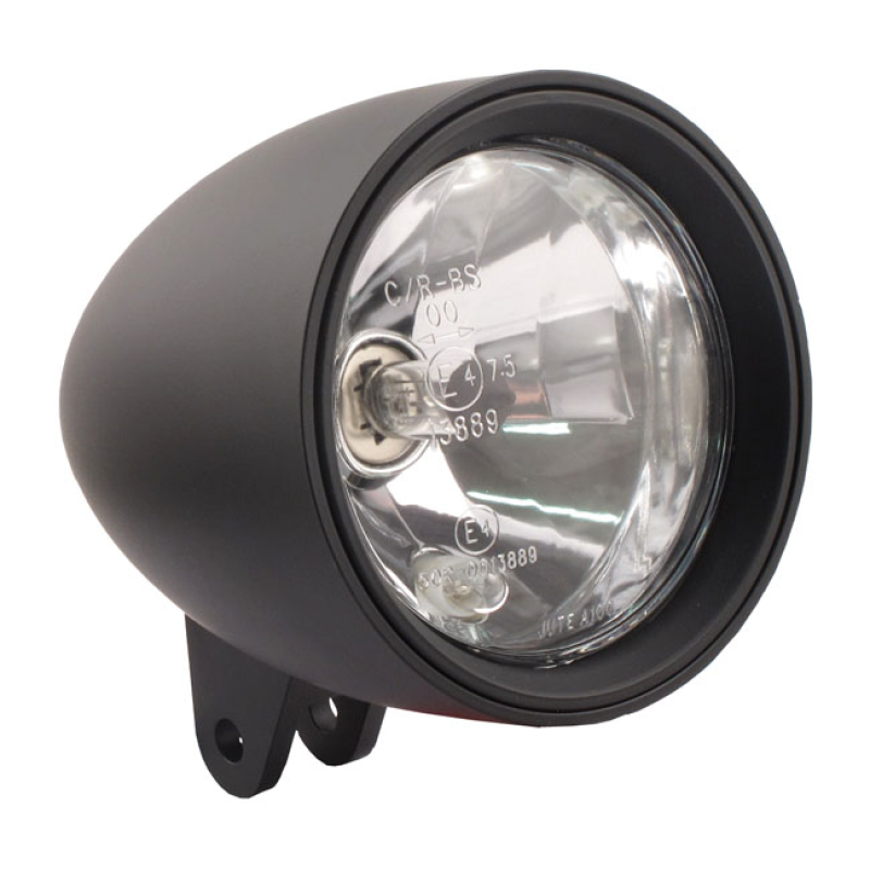 CLASSIC III 4-1/2" HS1 HEADLAMP. BOTTOM MOUNT. BLACK - BLACK ALUMINUM 913942