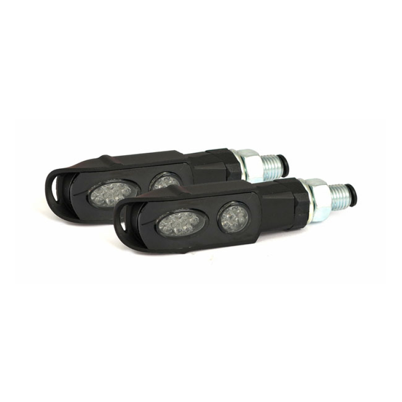 CLUSTER, LED TURN SIGNALS. BLACK. SMOKE LENS '- BLACK METAL HOUSING 914147